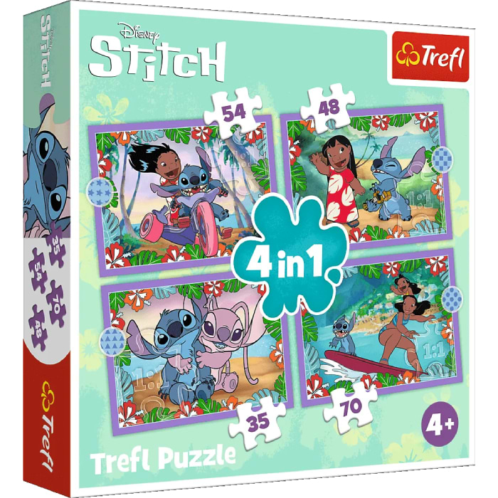Пазлы (3-4 года) Trefl "Безумный день Лило и Ститча" (34633)
