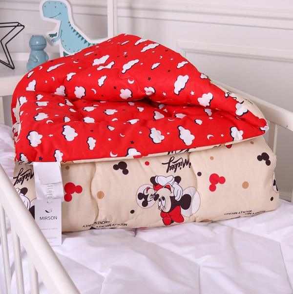 Фото - Ковдра дитяча зима MirSon антиалергенна Kids Time 20-0027 Mine mouse 110х140 см EcoSilk (2200009663833)