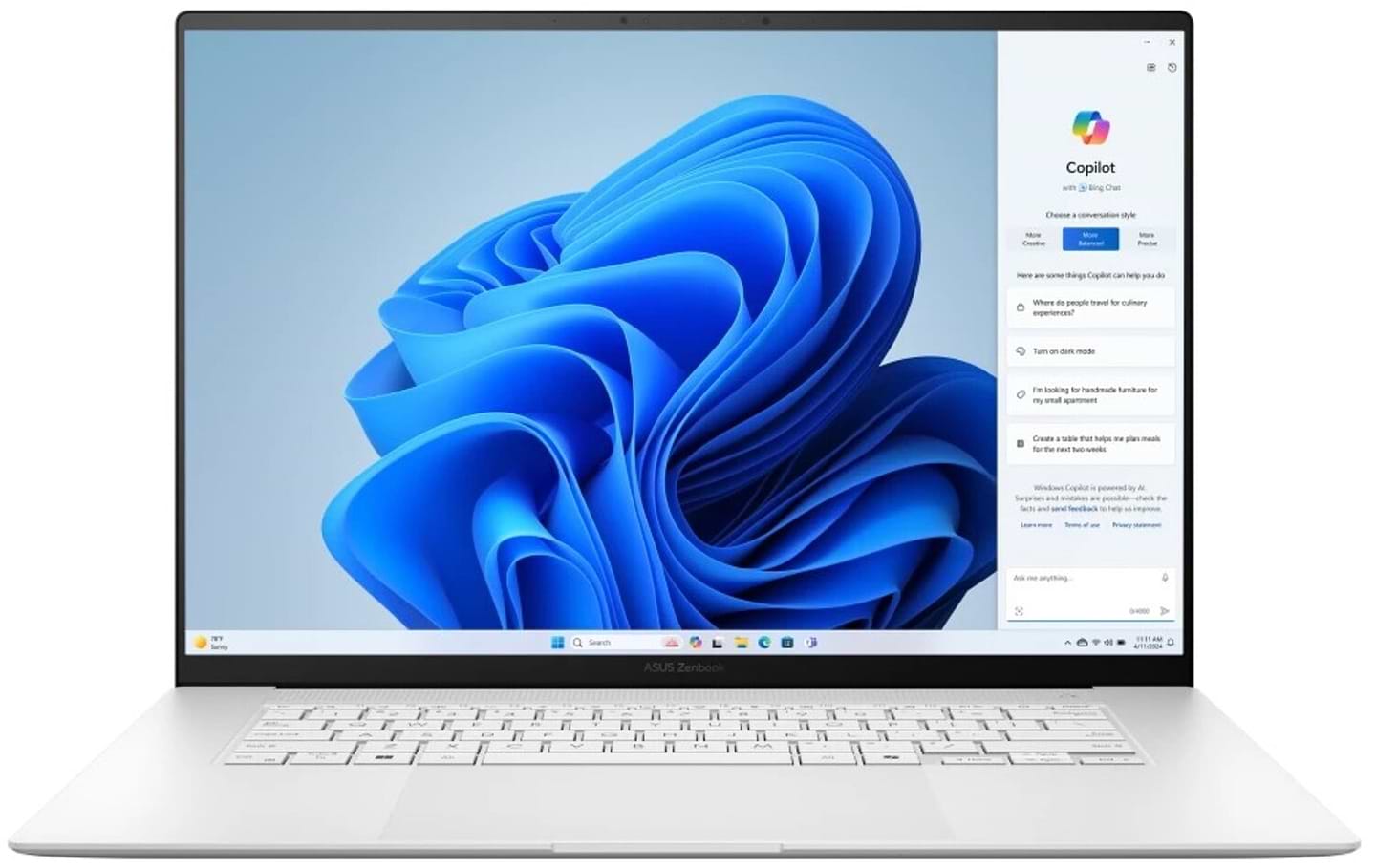 Ноутбук Asus Zenbook S 16 UM5606KA-RK017W Scandinavian White - Фото 1