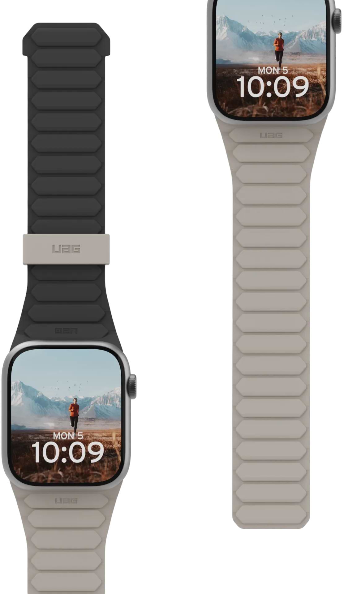 Ремінець для смарт-годинника UAG for Apple Watch Ultra 2/Ultra-49-45-44-42mm, Pathfinder, Black/Titanium (194161114036) - Фото 1