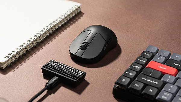 Фото - Миша бездротова ігрова Keychron M4 4K USB-A/USB-C/WL/BT Black (M4A4_KEYCHRON)
