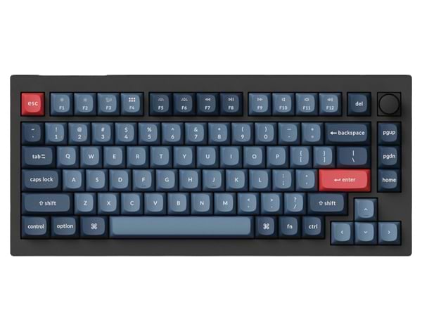 Фото - Клавіатура бездротова ігрова Keychron V1 Max 84Key Gateron Jupiter Red WL/BT/USB-A QMK, EN/UKR (V1MD1_KEYCHRON)