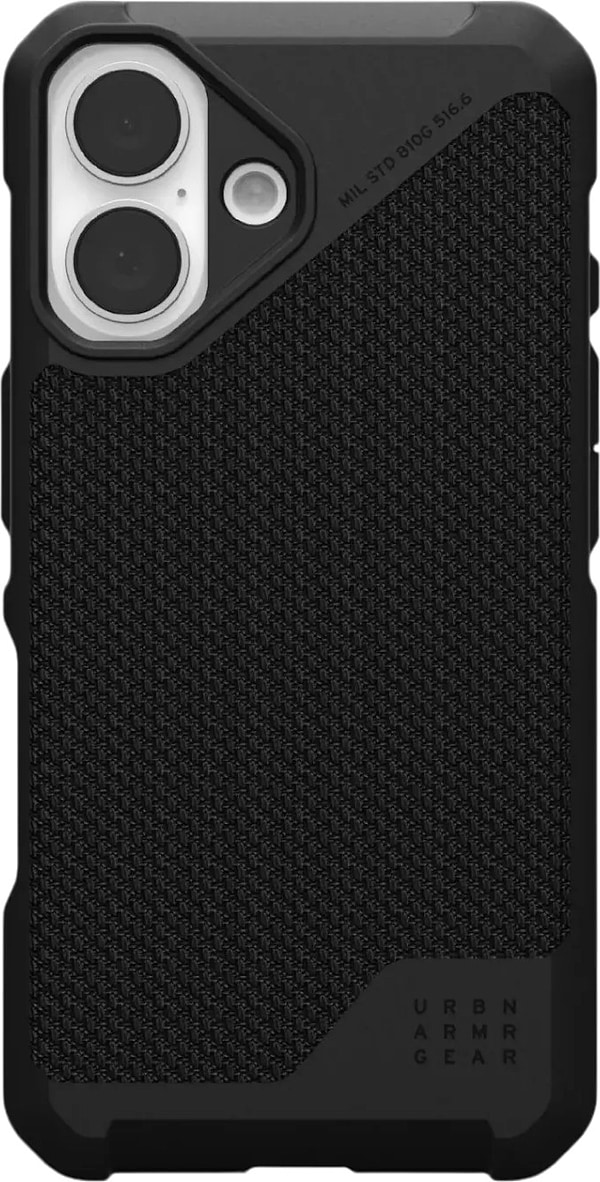 Фото - Чохол для смартфону UAG for Apple iPhone 16, Metropolis LT Magsafe, Kevlar Black (114454113940) Фото - Чохол для смартфону UAG for Apple iPhone 16, Metropolis LT Magsafe, Kevlar Black (114454113940)