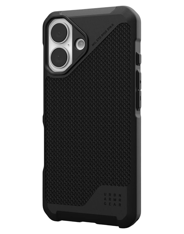 Фото - Чохол для смартфону UAG for Apple iPhone 16, Metropolis LT Magsafe, Kevlar Black (114454113940)