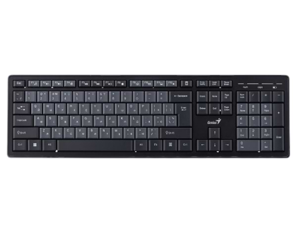 Фото - Клавіатура + миша бездротова Genius KM-8200, WL, EN/UKR Black (31340003428)