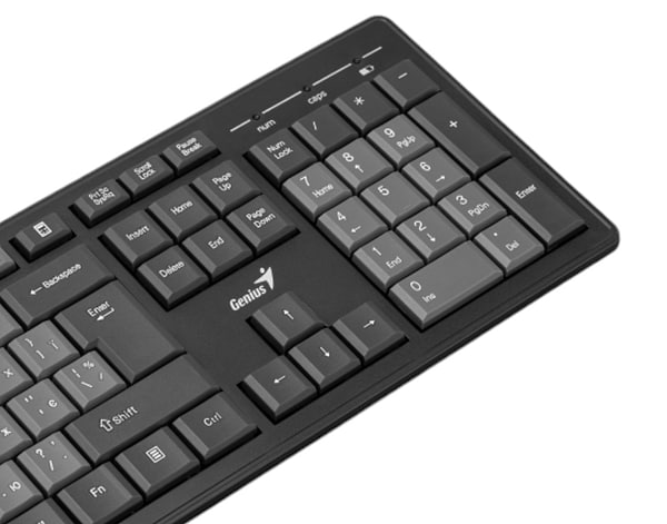 Фото - Клавіатура + миша бездротова Genius KM-8200, WL, EN/UKR Black (31340003428)
