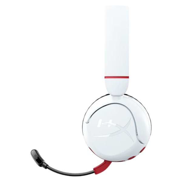 Фото - Гарнитура беспроводная игровая HyperX Cloud Mini, mini-jack/BT 1.2m White-Red (7G8F2AA)