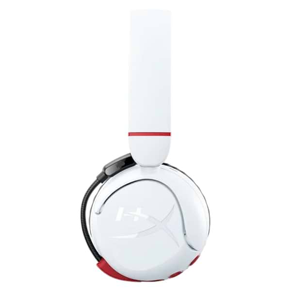 Фото - Гарнитура беспроводная игровая HyperX Cloud Mini, mini-jack/BT 1.2m White-Red (7G8F2AA)