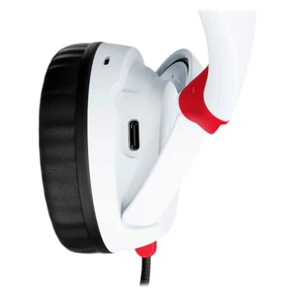 Фото - Гарнитура беспроводная игровая HyperX Cloud Mini, mini-jack/BT 1.2m White-Red (7G8F2AA)