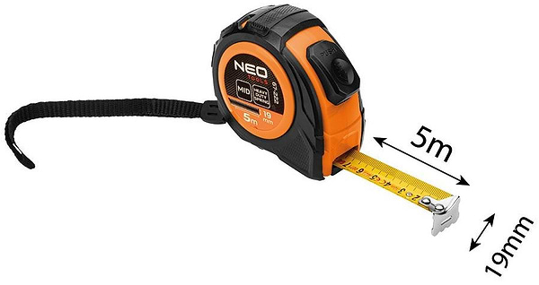 Фото - Рулетка Neo Tools 5 м (67-222)