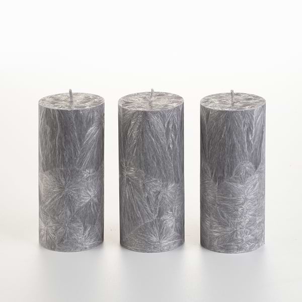 Фото - Свеча декоративная CandlesBio цилиндр 70/150 мм Серый (WP09 70/150)