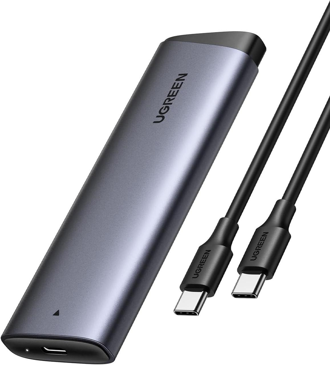 Внешний карман UGREEN CM767 USB 3.2 Gen 2 M.2 NVMe Gray (35267)