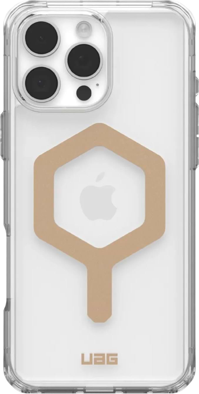Чохол для смартфону UAG for iPhone 16 Pro Max, Plyo Magsafe, Ice/Gold (114481114381) - Фото 1