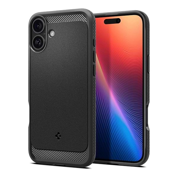 Фото - Чехол для смартфона Spigen iPhone 16, Rugged Armor MagFit, Matte Black (ACS08214)