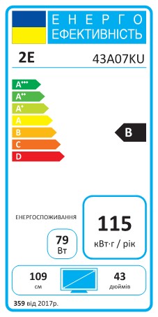 Фото - Телевізор 2E 43A07KU
