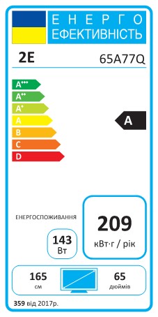 Фото - Телевізор 2E 65A77Q