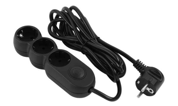 Купити Подовжувач 220В 2E Plus 3 розетки 3 м Black (2E-U03VES3MBK) - Фото 1 Подовжувач 220В 2E Plus 3 розетки 3 м Black (2E-U03VES3MBK) - Фото 1