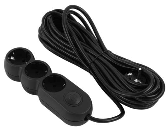 Купить Удлинитель 220В 2E Plus 3 розетки 10 м Black (2E-U03VES10MBK) - Фото 1 Удлинитель 220В 2E Plus 3 розетки 10 м Black (2E-U03VES10MBK) - Фото 1