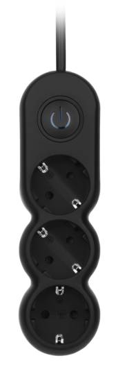 Фото - Удлинитель 220В 2E Plus 3 розетки 3 м Black (2E-U03VES3MBK)