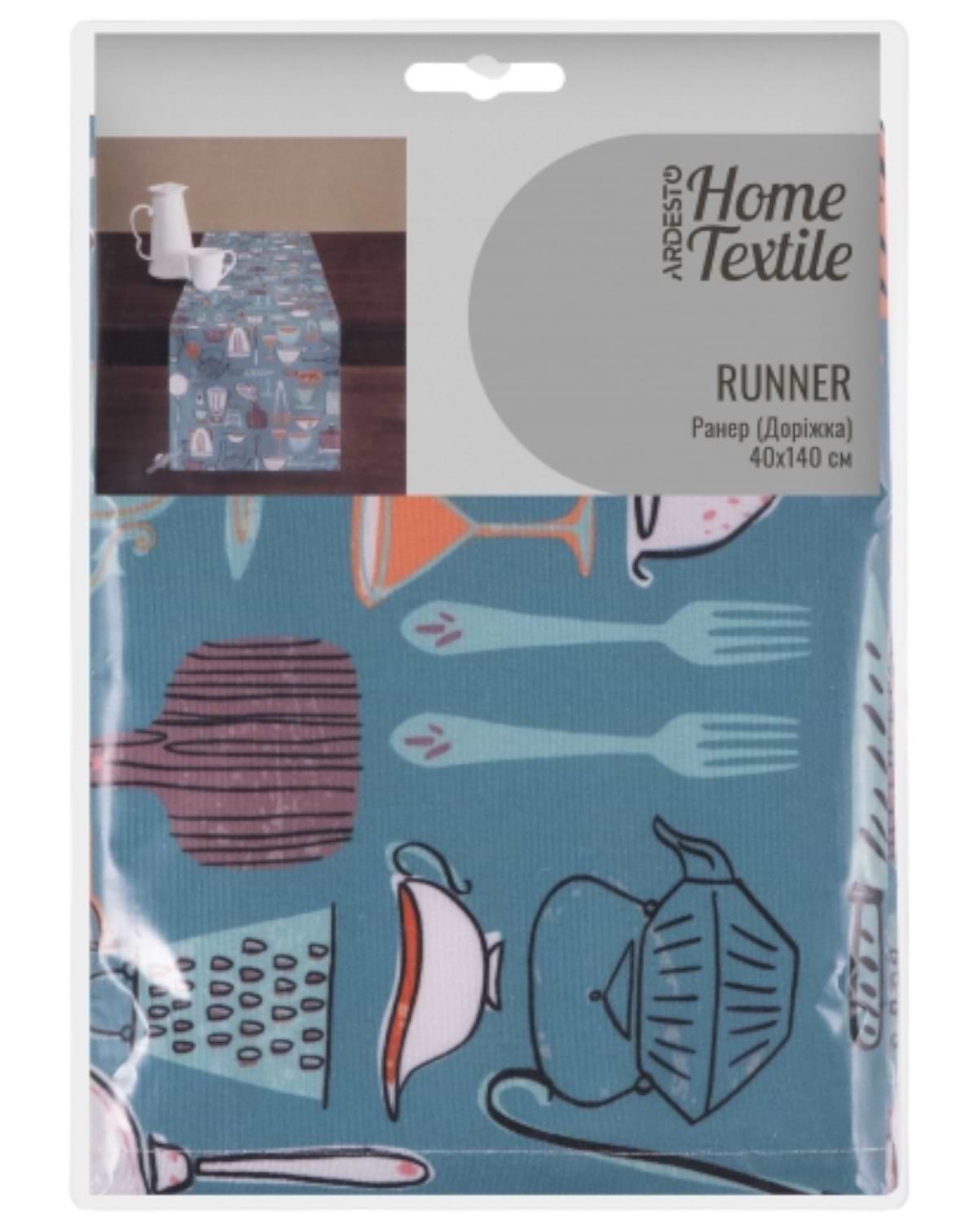 Скатертина раннер Ardesto Cookery 40х140 см (ART01CK)
