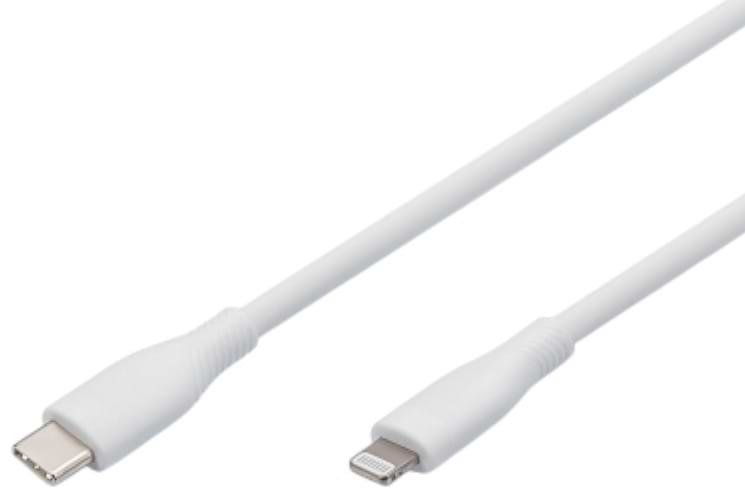 Кабель синхронізації даних Digitus USB-C Lightning 2m USB 2.0 60W (AK-600110-020-W)