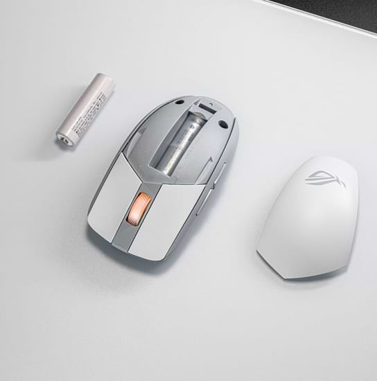 Фото - Миша бездротова ігрова Asus ROG Strix Impact III, RGB, WL/BT, White (90MP03D0-BMUA10)