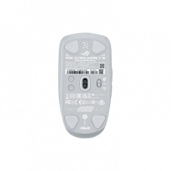 Фото - Миша бездротова ігрова Asus ROG Strix Impact III, RGB, WL/BT, White (90MP03D0-BMUA10)