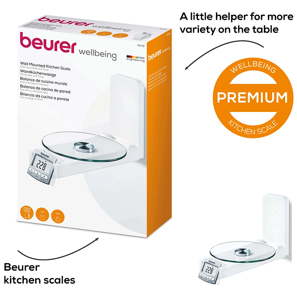 Фото - Уценка - Весы кухонные Beurer KS 52