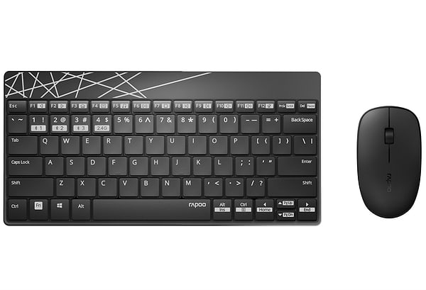 Фото - Клавиатура+мышь беспроводная Rapoo 8000M Wireless Black