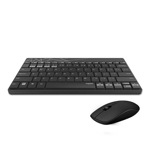 Фото - Клавиатура+мышь беспроводная Rapoo 8000M Wireless Black