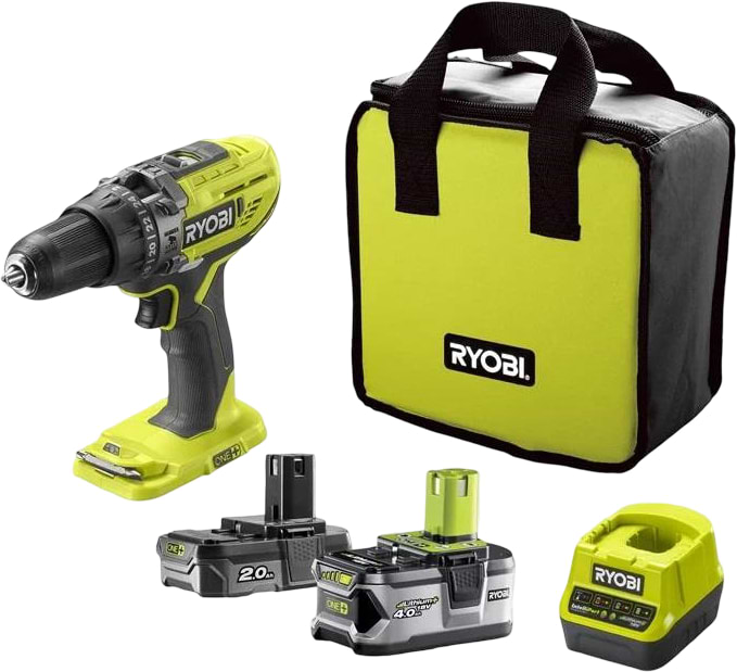 Дриль-шуруповерт Ryobi ONE+ R18PD3-242S (5133003820) - Фото 1
