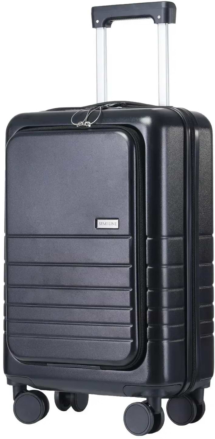 Чемодан Semi Line 20" (S) Black (T5964-2)