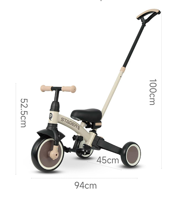 Фото - Триколісний велосипед Qplay Stager 3в1 Silver (T80STAGERSilver)