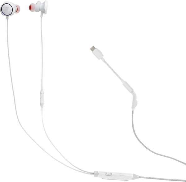 Фото - Наушники вкладыши проводные JBL Quantum 50C White (JBLQTUM50CWHT)