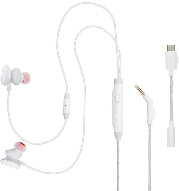Фото - Наушники вкладыши проводные JBL Quantum 50C White (JBLQTUM50CWHT)