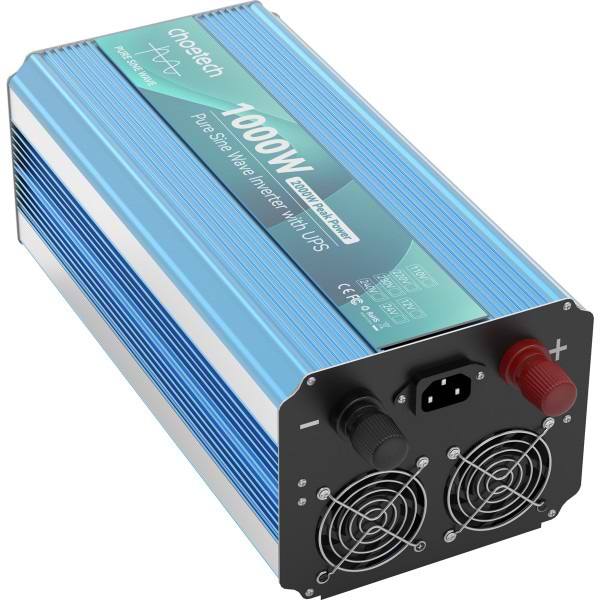 Фото - Инвертор автомобильный Choetech 12V 220V 1000W  (INV-C1000WUPS-EU)