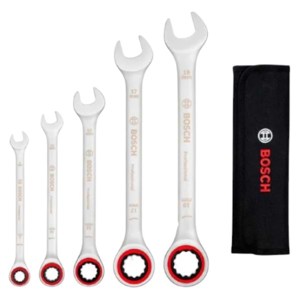 Набор комбинированных ключей Bosch 5 шт. (1.600.A02.Z3D)