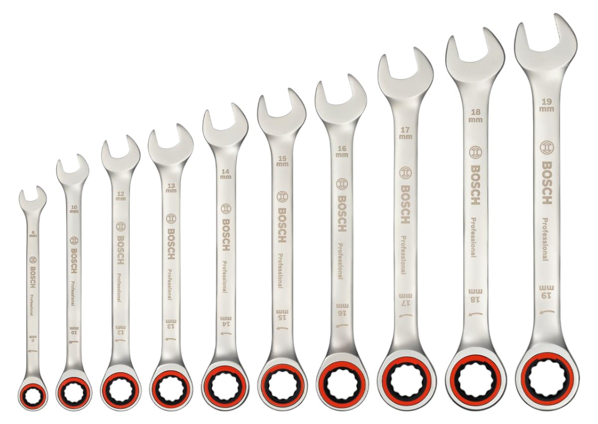 Набор комбинированных ключей Bosch 6-19 мм 10 шт. (1.600.A02.AU0)