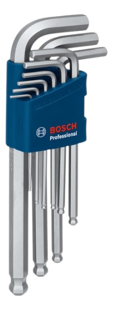 Набор шестигранных ключей Bosch 9 шт. (1.600.A01.TH5)