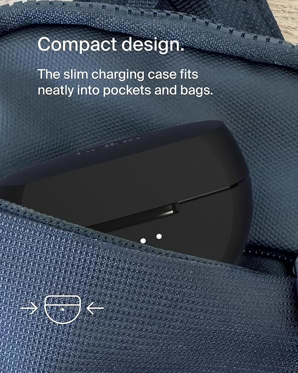 Фото - Наушники вкладыши беспроводные TWS Belkin Soundform Rhythm True Wireless Black (AUC012BTBK)