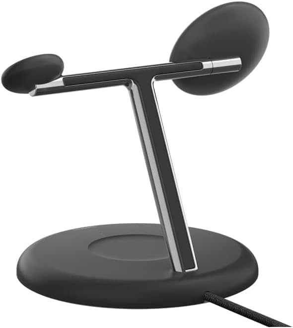 Фото - Бездротовий зарядний пристрій Belkin 3в1 Magnetic Adjustable Pad Qi2 15Вт Black (WIZ023VFBK)