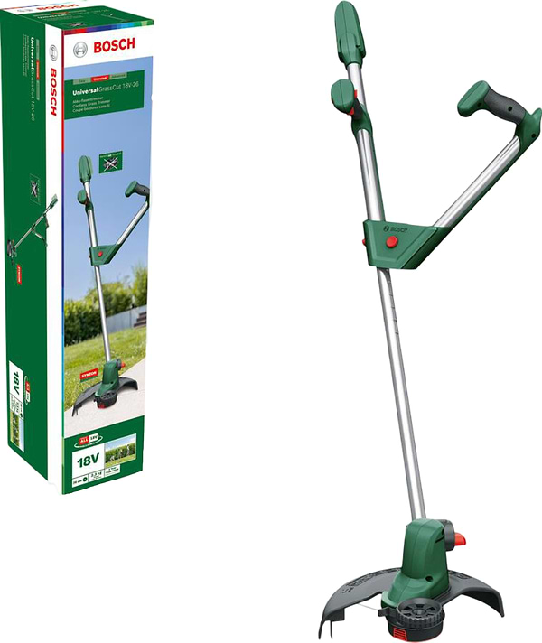 Фото - Тример садовий Bosch UniversalGrassCut 18V-26 без АКБ та ЗП (0.600.8C1.D04)