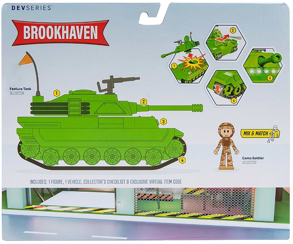Фото - Набор игровых фигурок DevSeries Feature Vehicle Brookhaven: Tank (CRS0056)