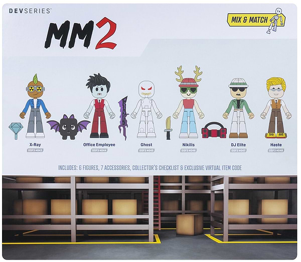 Фото - Набор игровых фигурок DevSeries Multipack Murder Mystery 2: Powers Pack, 6 фигурок и аксессуаров (CRS0093)