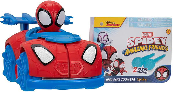 Фото - Наземна спецтехніка Spidey Little Vehicle Web Dart Zoomers Спайді (SNF0288)