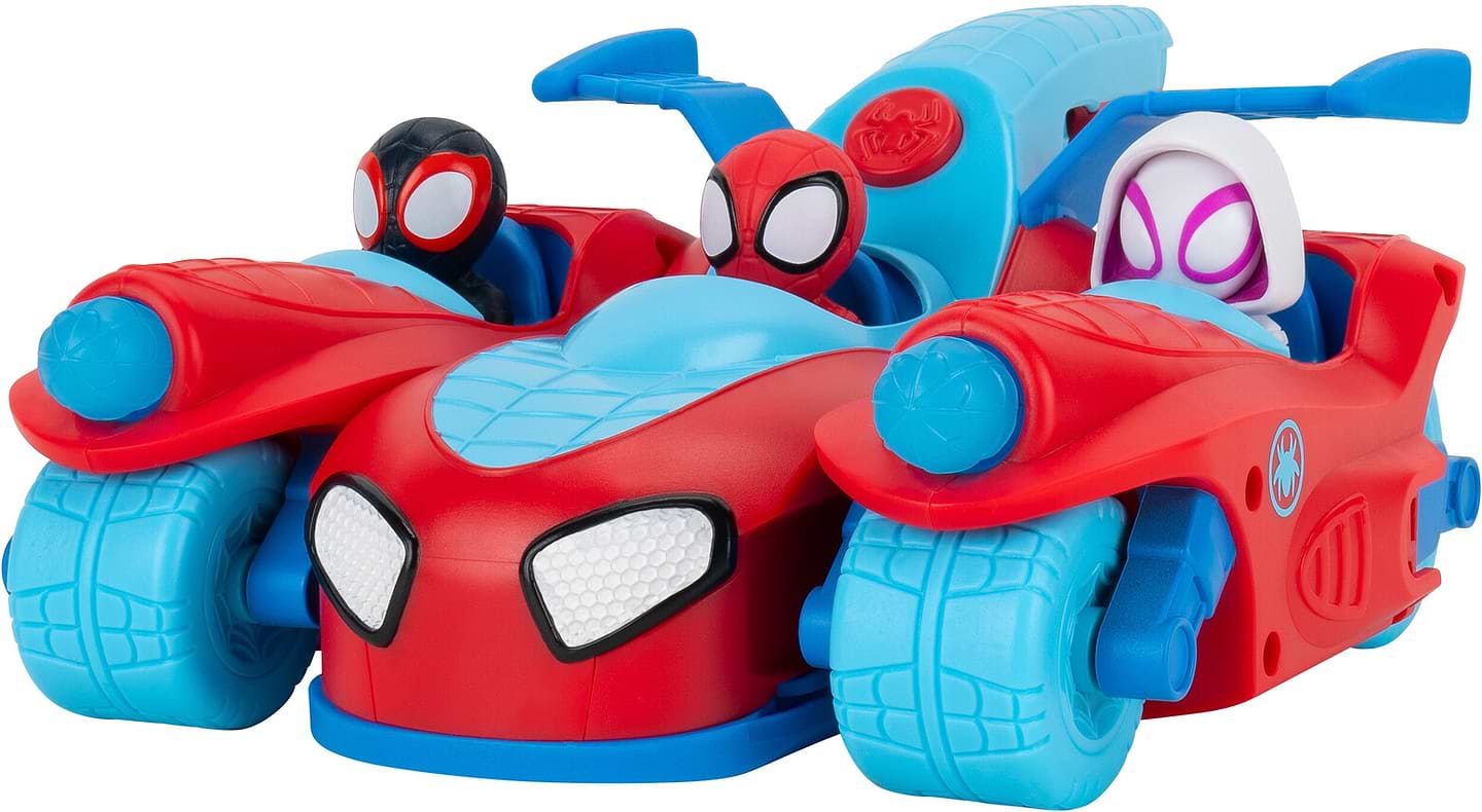 Набір ігрових фігурок Spidey 3 в 1 Spidey Deluxe Feature Vehicle Спліт команда Спайді (SNF0271)