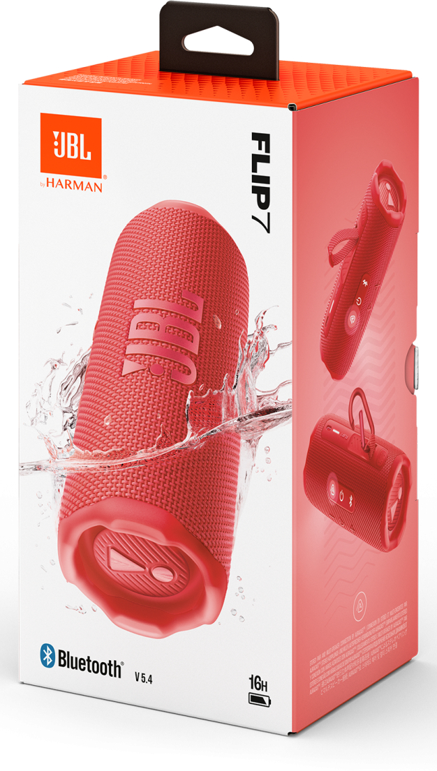 Фото - Портативна акустика JBL Flip 7 Red (JBLFLIP7RED)