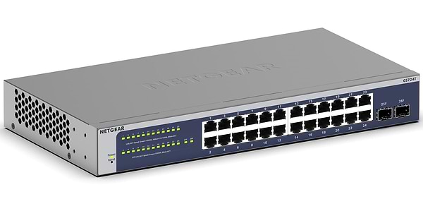 Фото - Коммутатор локальної мережі (Switch) Netgear GS724T (GS724T-600EUS)