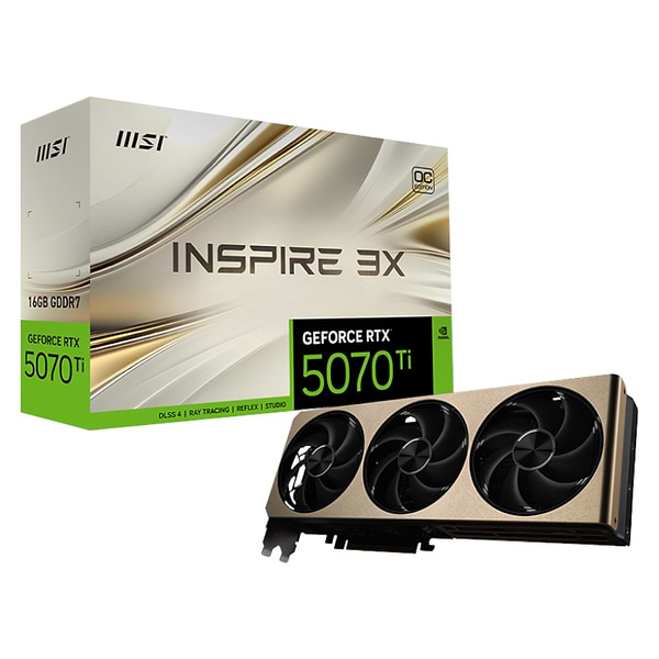 Фото - Видеокарта MSI GeForce RTX 5070 Ti 16GB GDDR7 Inspire 3X OC Plus