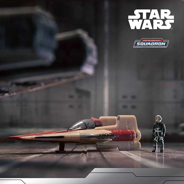 Фото - Коллекционная фигурка STAR WARS Small Vehicle Транспорт и фигурка A-Wing 7.5 см (SWJ0079)